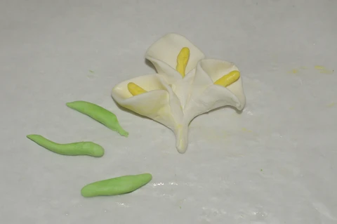 air dry clay project to make flowers